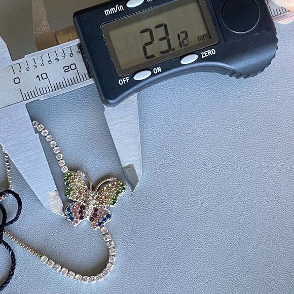 FAC Butterfly Crystal Bolo Bracelet & Necklace NWT - Picture 8 of 10